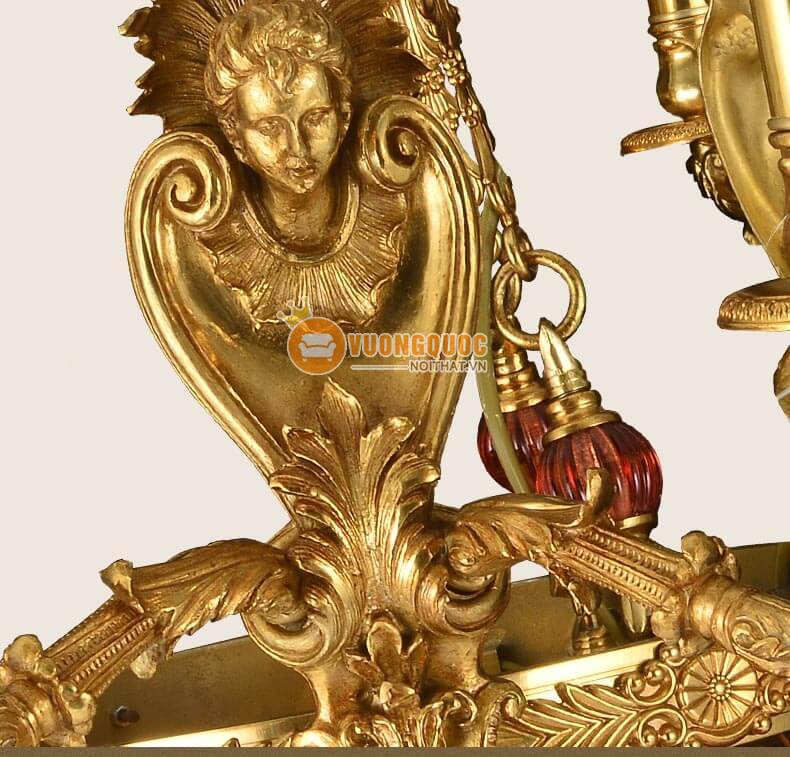 Đèn chùm đồng nhập khẩu nghệ thuật abr184-12